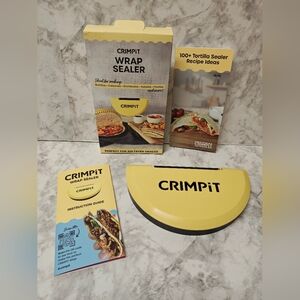BUNDLE Crimpit Wrap and Tortilla Sealer - New w/ org box + 132 pg recipe book